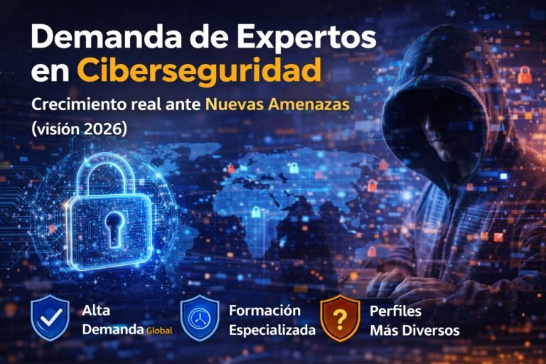Demanda de Expertos en Ciberseguridad: crecimiento real ante nuevas amenazas (visión 2026)